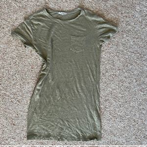 Everlane Green T-Shirt Dress Size Small